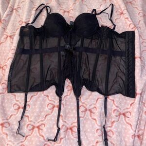 Black lingerie mesh sexy size small🖤